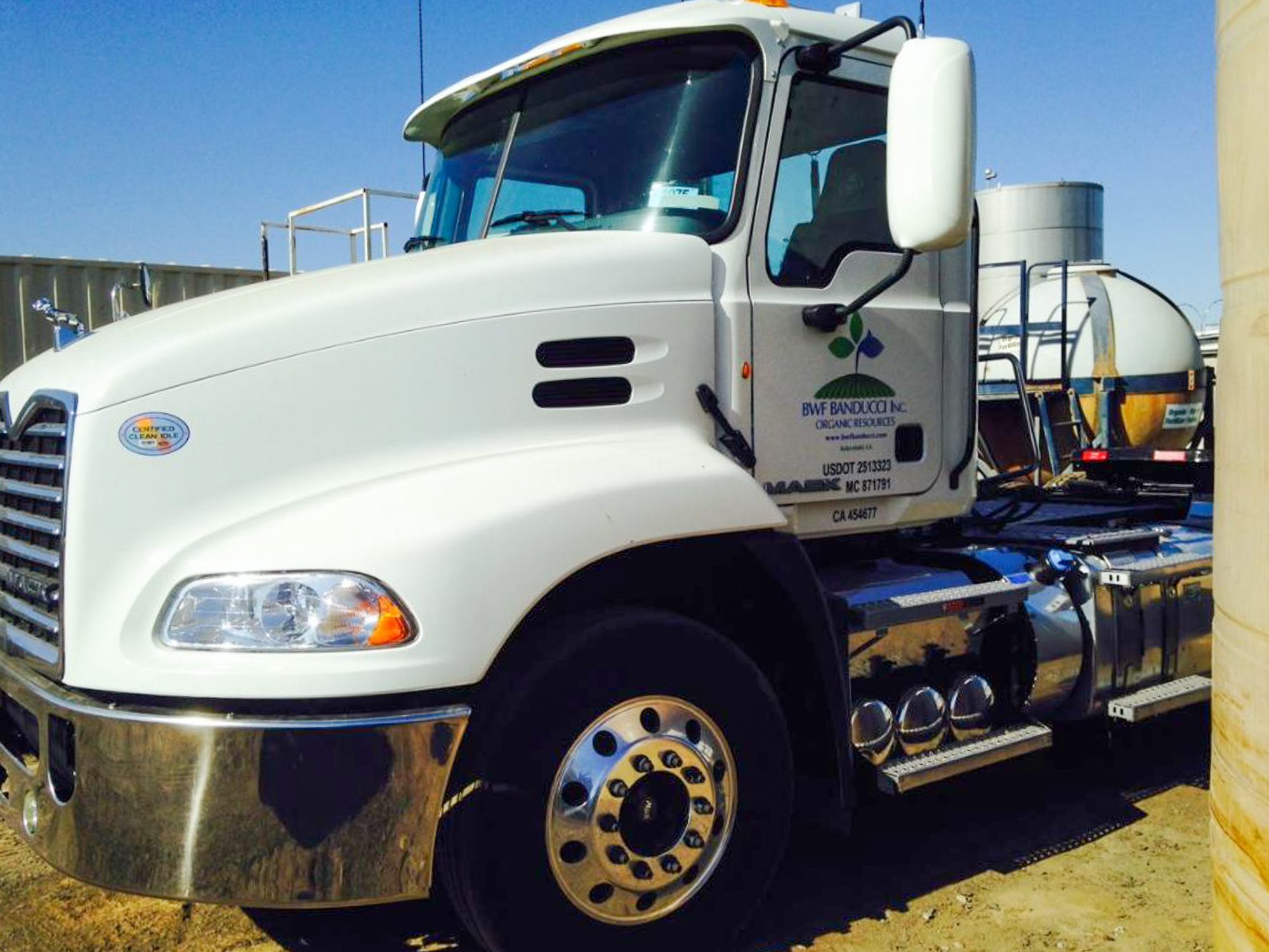 A BWF Banducci tanker ready to deliver to distributors and retailers