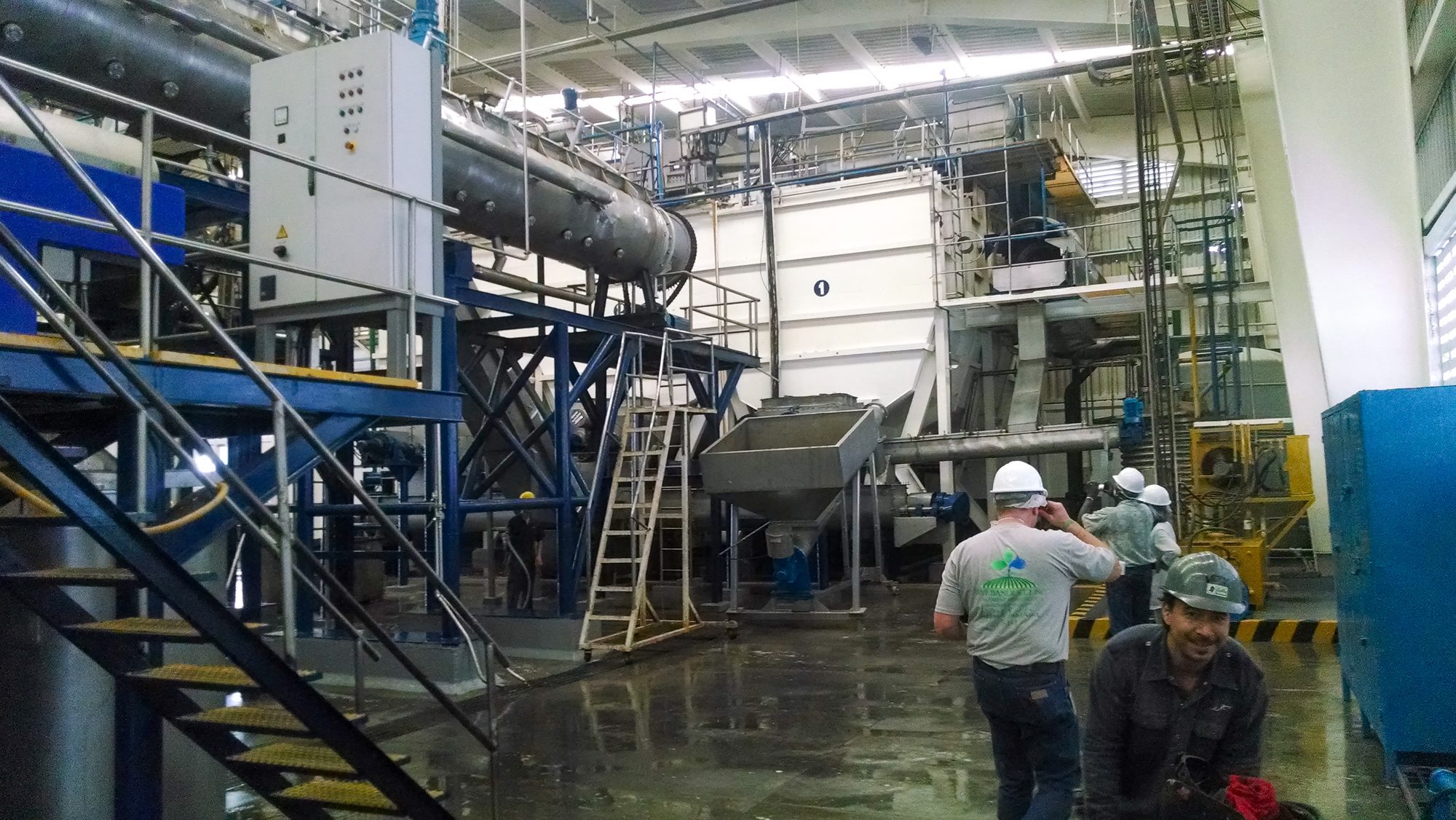 The BWF Banducci crew at work inside the manufacturing plant