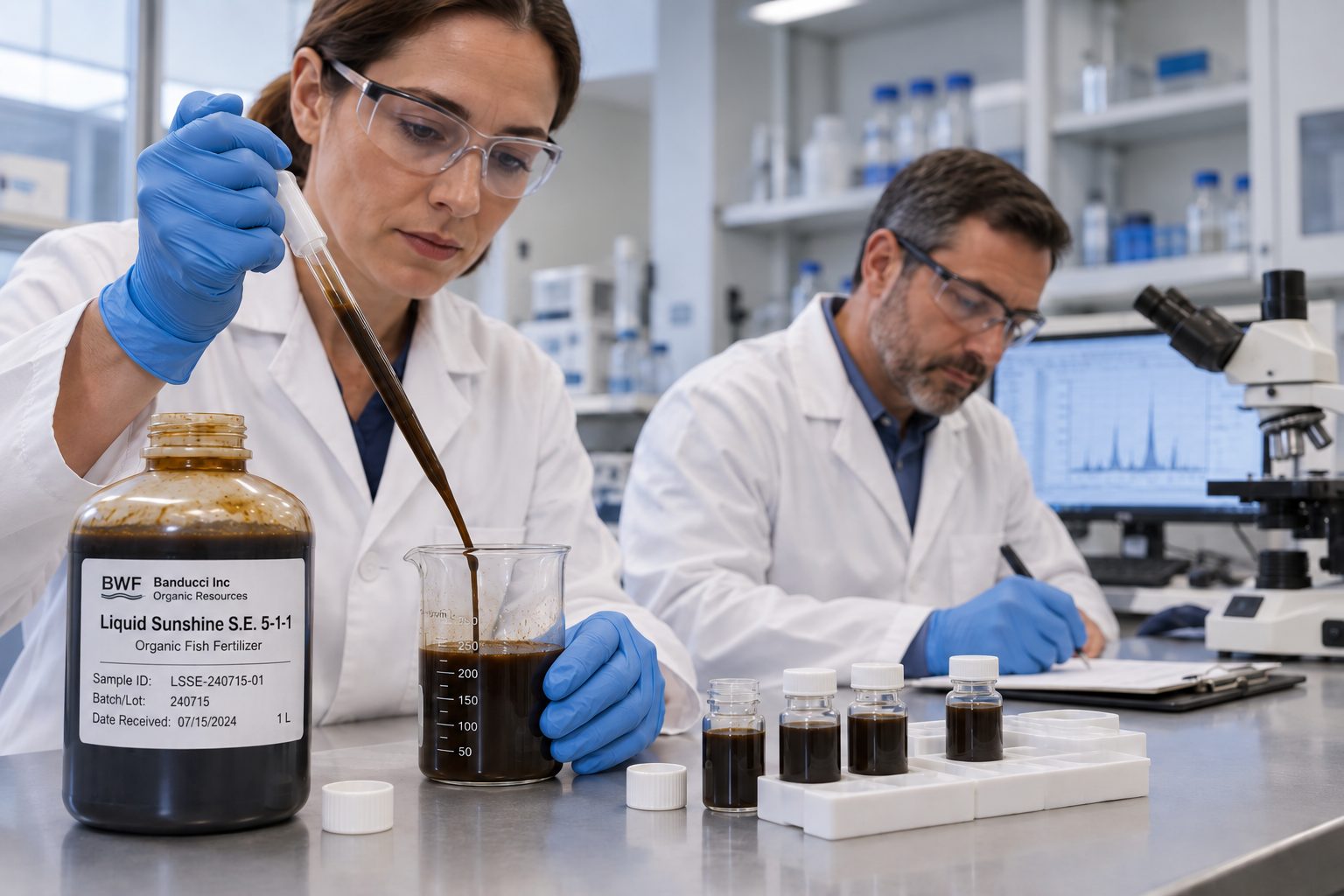 Laboratory testing of a BWF Banducci production sample